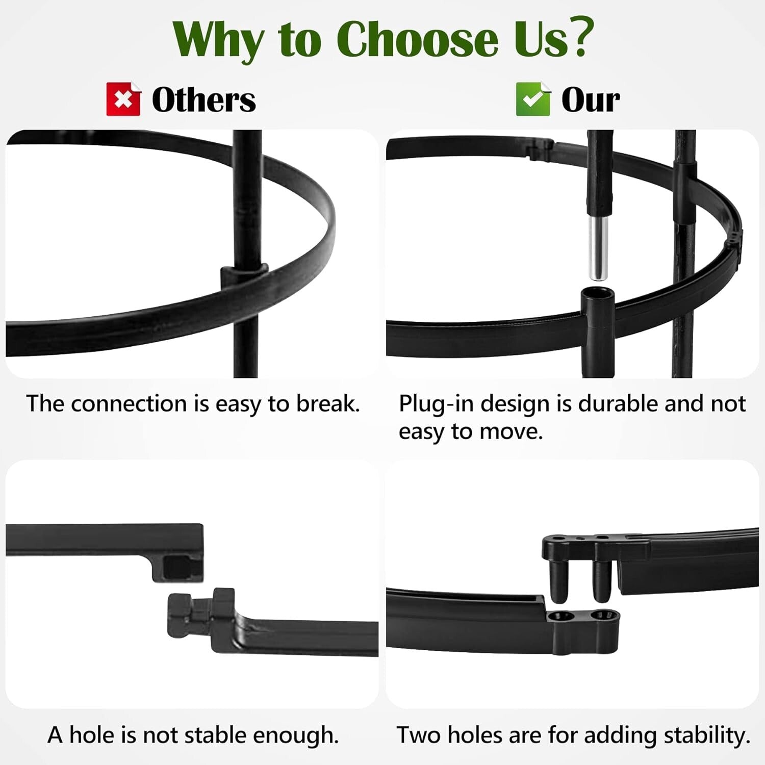 Durable 6ft Climbing Plant Trellis - Easy Installation for Indoor & Outdoor