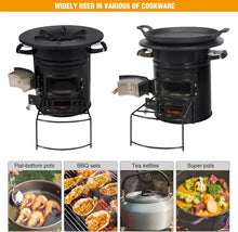 Load image into Gallery viewer, Charcoal Rocket Stove with Baking Tray and Carry Bag for Camping Adventures