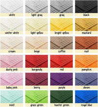 Load image into Gallery viewer, Soft Cotton-Nylon Crochet Yarn for Beginners - 2400 Yards in 24 Colorful Skeins