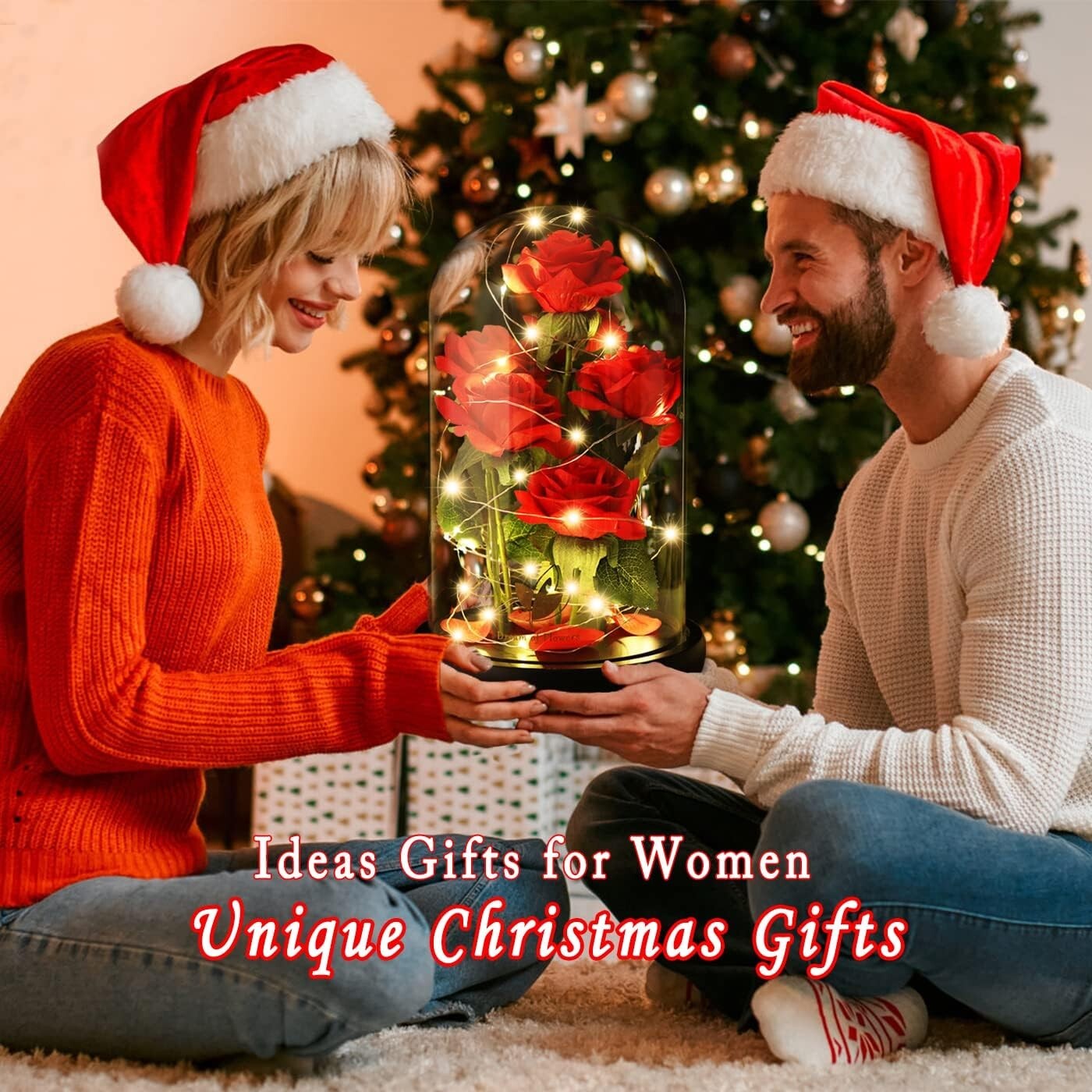 Sophisticated Silk Rose with LED Dome - Ideal Birthday and Valentine's Gifts