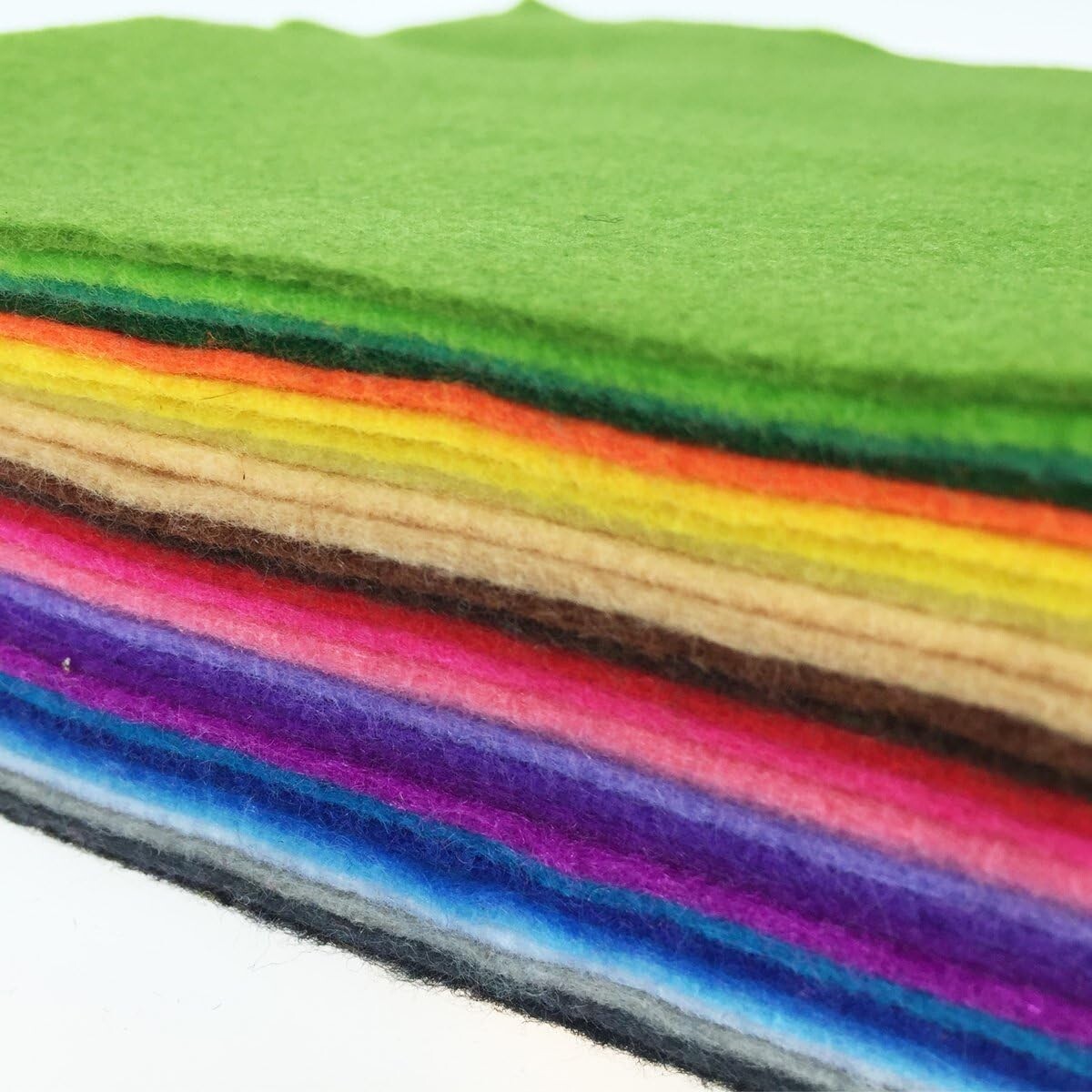 DIY Craft Heaven: 28 Colorful 17.8" Acrylic Felt Squares for Creative Projects