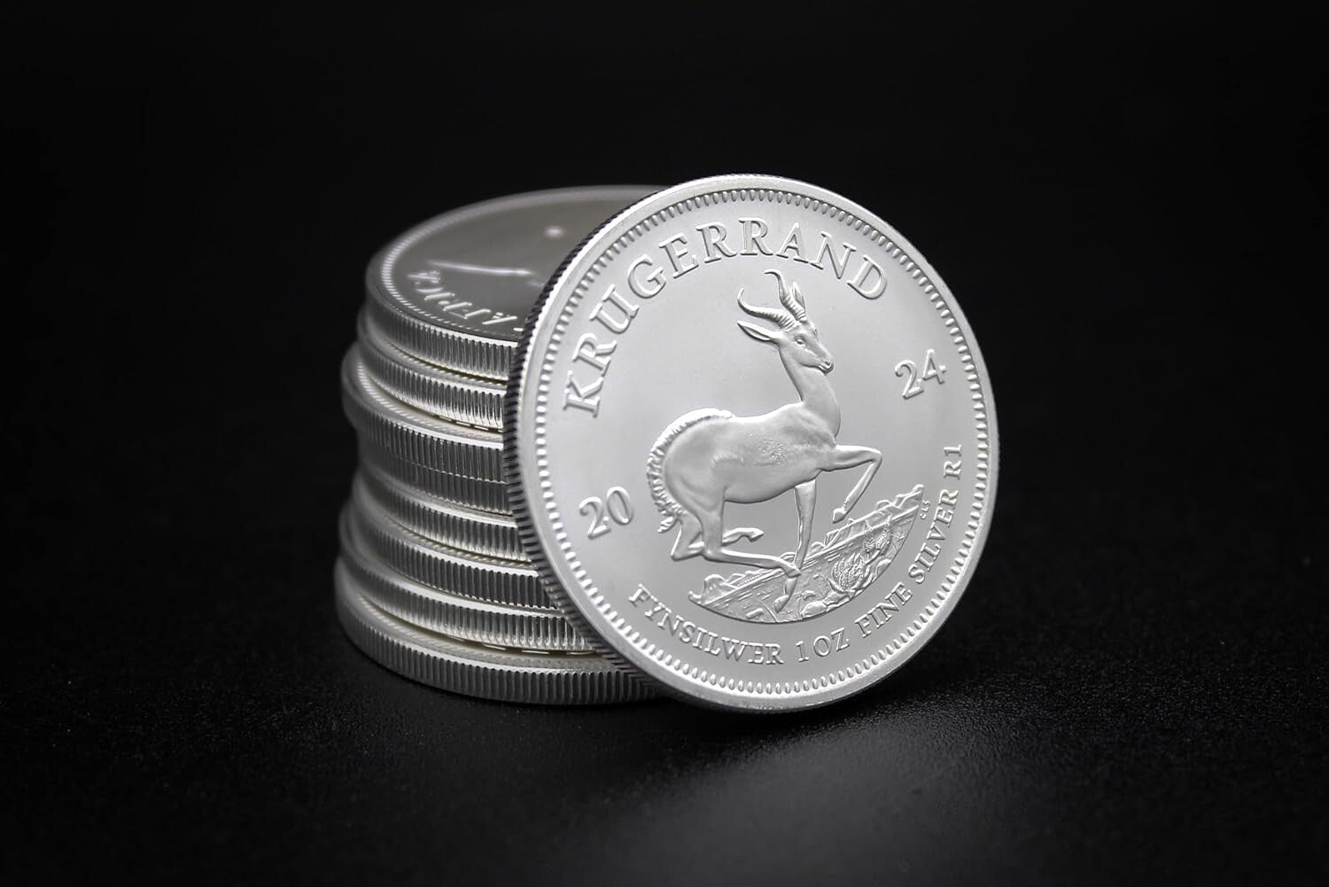 Elegant 1 oz South African Silver Krugerrand Coin - Proof with High Reflectivity