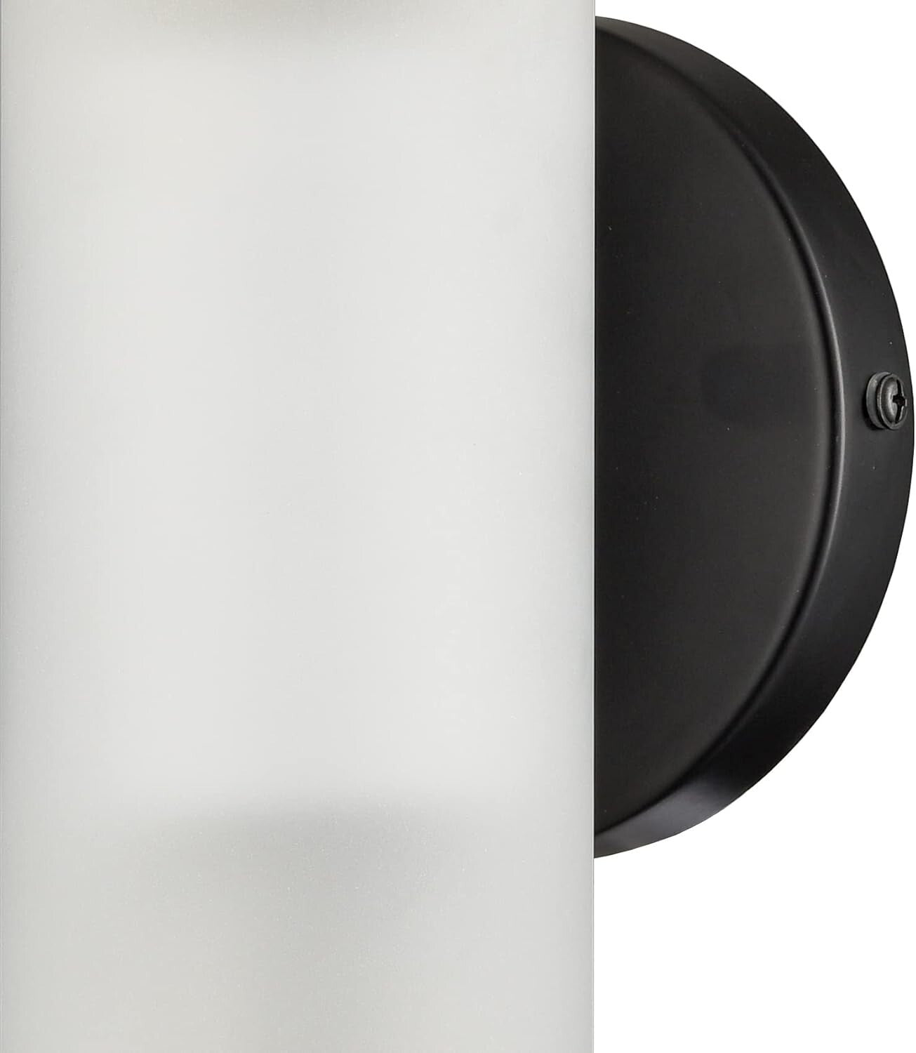 Elegant Black Bathroom Wall Sconces with Frosted Glass - Modern Farmhouse Design