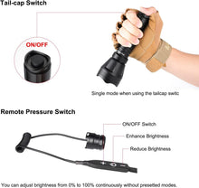 Load image into Gallery viewer, Lightweight Zoomable Flashlight with Remote Switch – Ideal for Night Activities