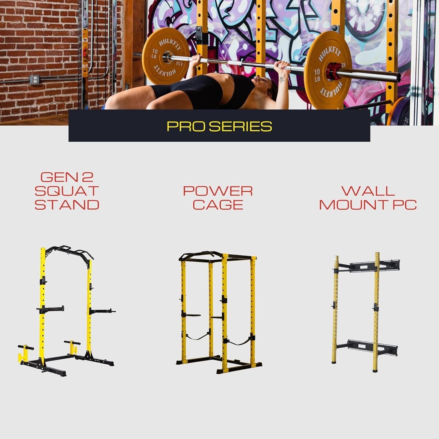 Versatile Adjustable Power Cage Weight Rack for Full-Body Strength Training