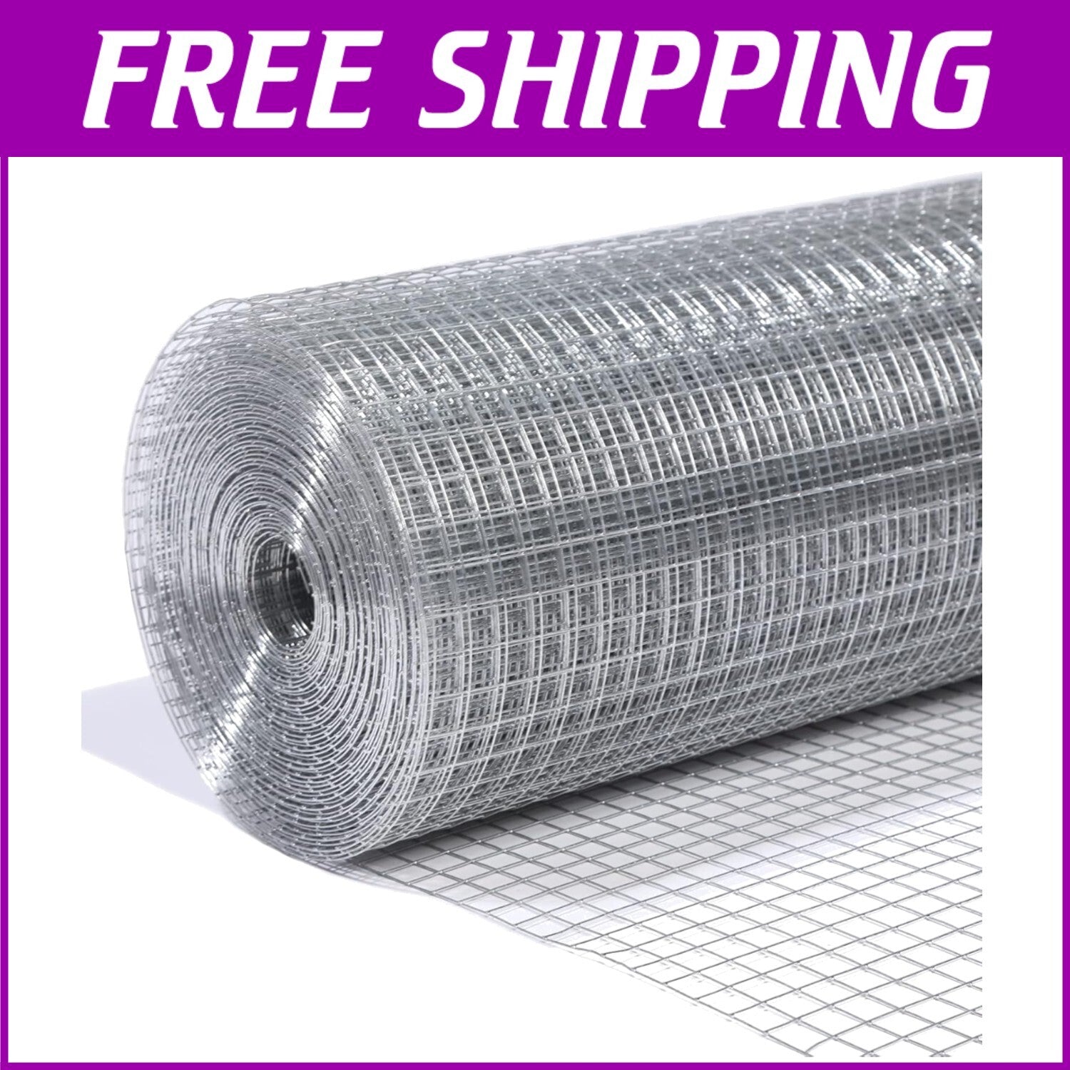 Durable 1/2in Galvanized Hardware Cloth 24"x100' - Perfect for Garden & Poultry