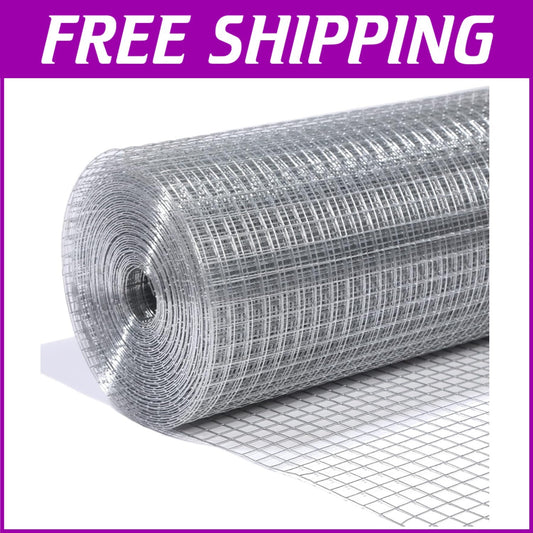 Durable 1/2in Galvanized Hardware Cloth 24"x100' - Perfect for Garden & Poultry