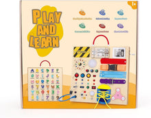 Load image into Gallery viewer, All-in-One Montessori Busy Board for Kids 1-3 - Fun Educational Learning Tool
