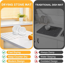 Load image into Gallery viewer, Foldable Diatomaceous Earth Kitchen Drying Mat - Versatile 23 x 15.3 Inches