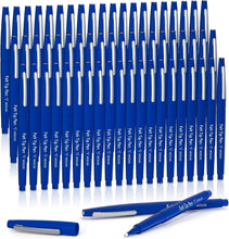 Load image into Gallery viewer, 60 Blue Felt Tip Pens - Non-Toxic, Quick-Drying for Classroom &amp; Office