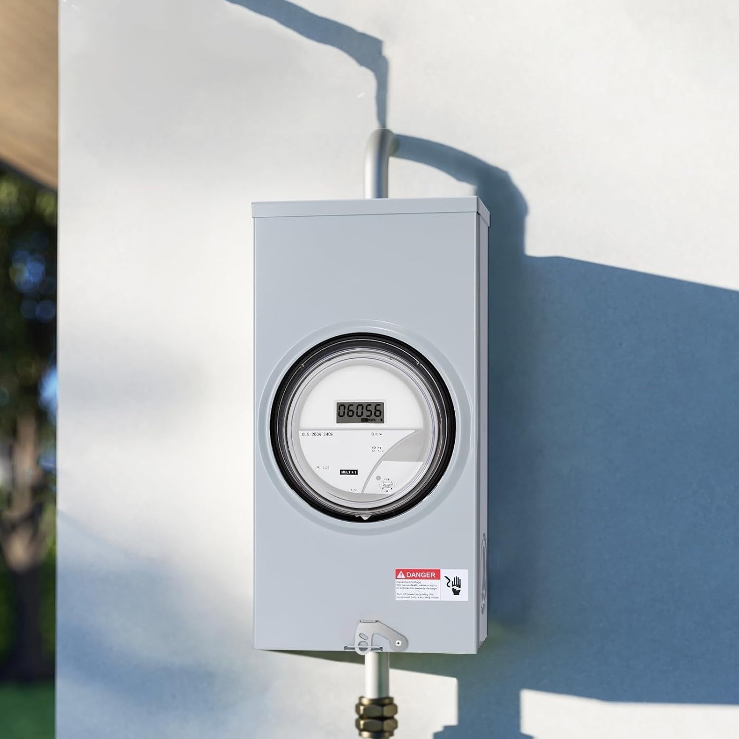 Efficient 200 Amp Meter Socket with Copper Internals for Stable Transmission