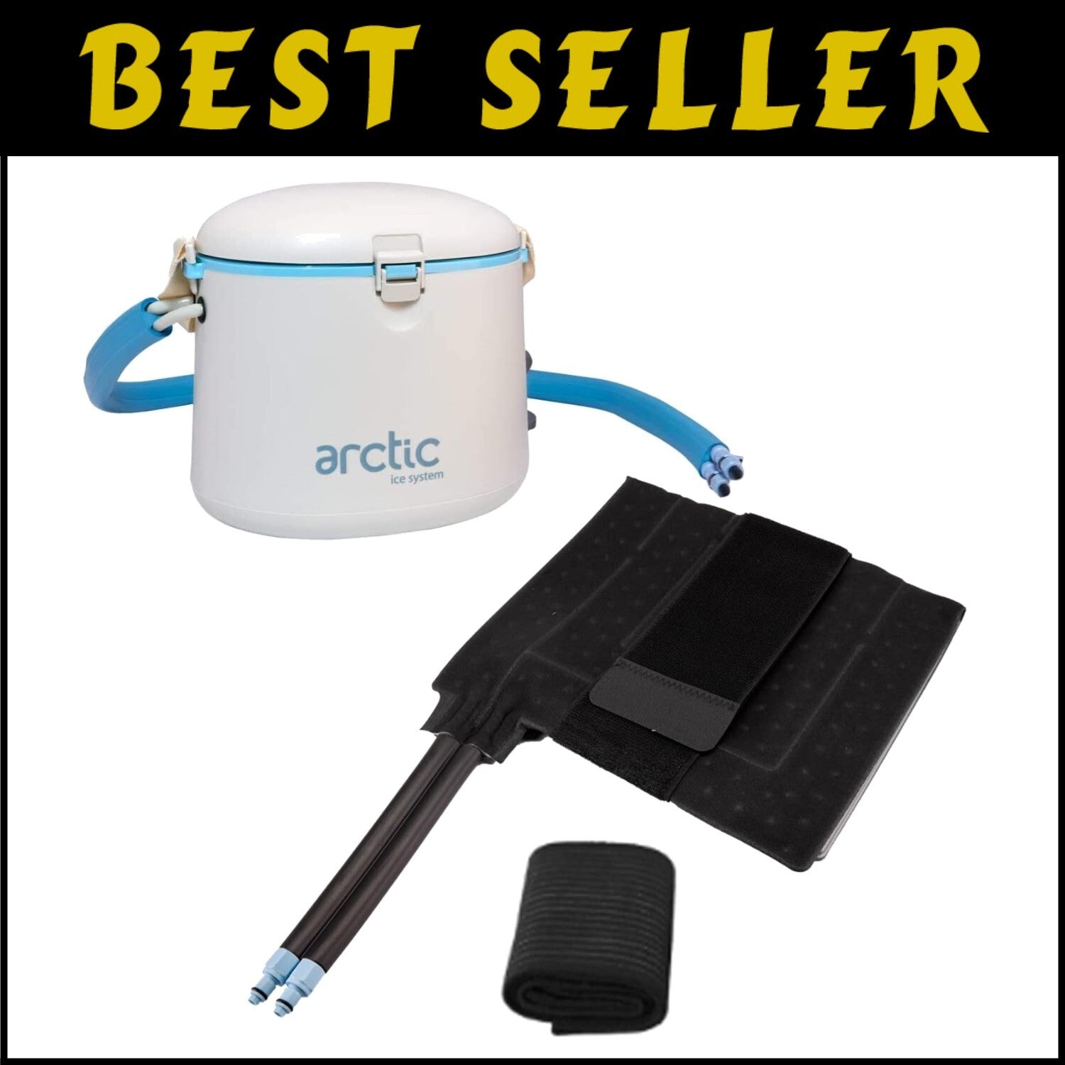 Adjustable Ice Therapy Machine with Extra Long Tubing for Consistent Relief
