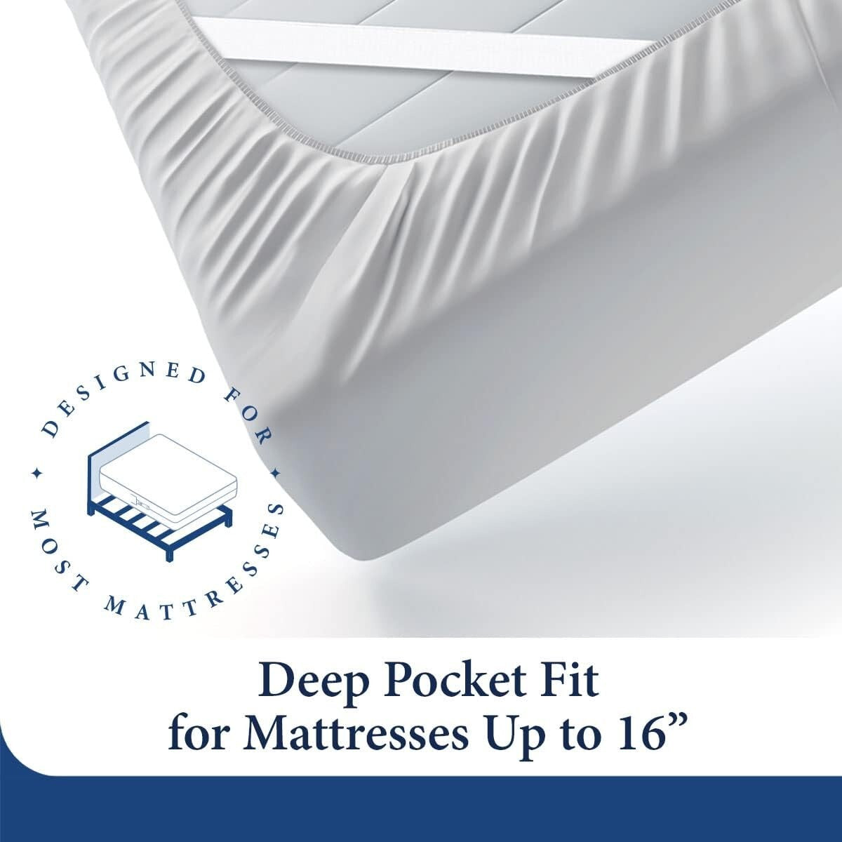 Elegant 4-Piece Bamboo Sheets - Deep Pocket King Bedding, Cooling & Durable