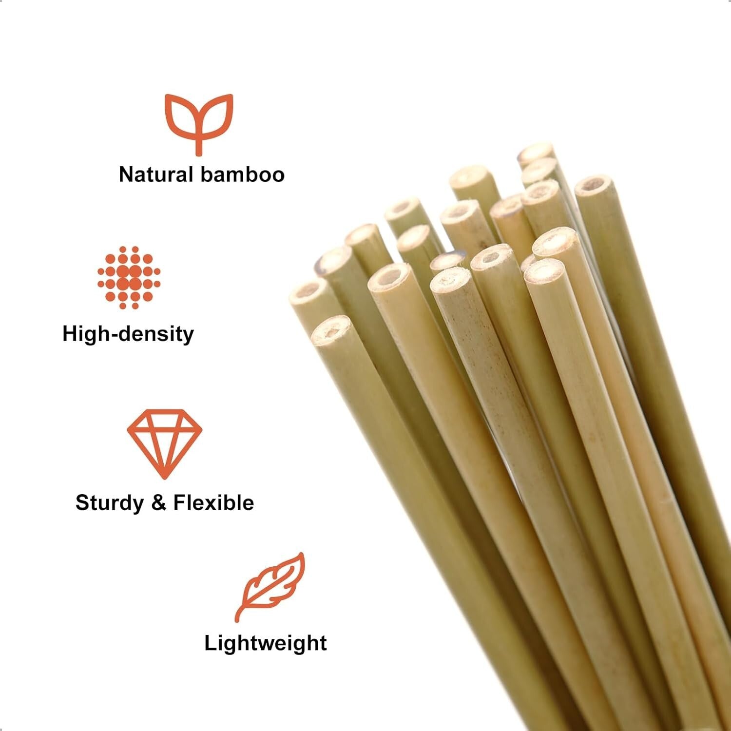 Eco-Friendly 6FT Bamboo Stakes – Ideal Support for Climbing Beans and Vines