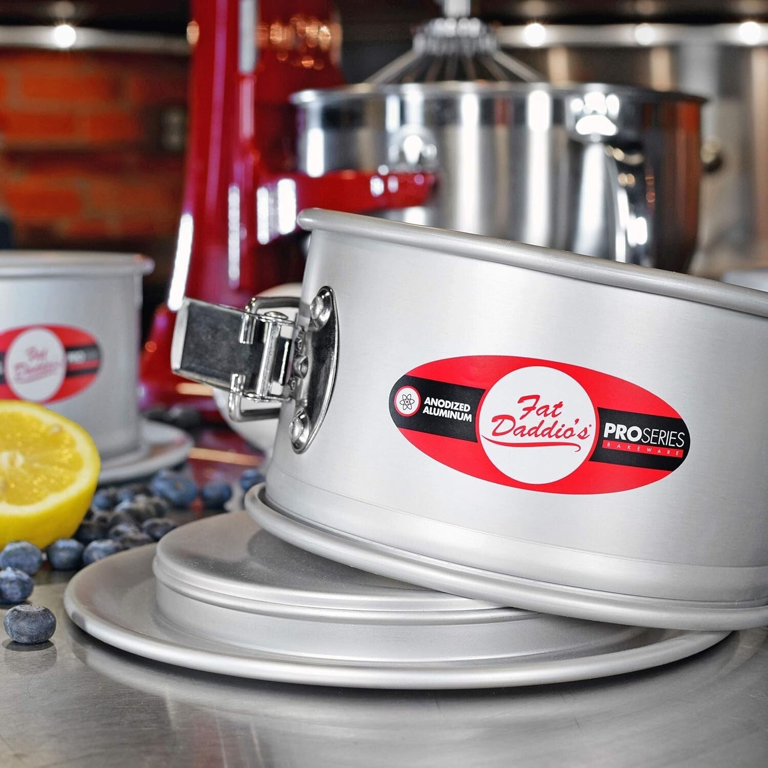 Premium Anodized Aluminum Springform Cake Pan, 11 x 3 Inch for Delicate Desserts