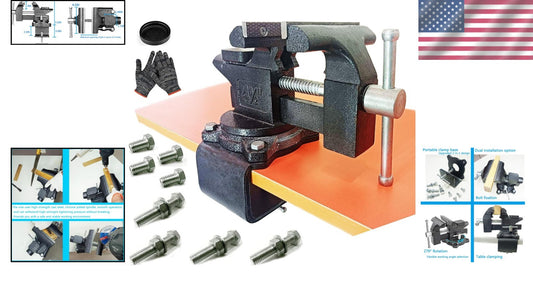 Enhanced 2-in-1 Work Bench Vise – Multi-Purpose Clamp with 270° Rotation