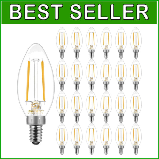 Dimmable Soft White LED Bulbs B10, 60W Equivalent - Elegant Chandelier Lighting