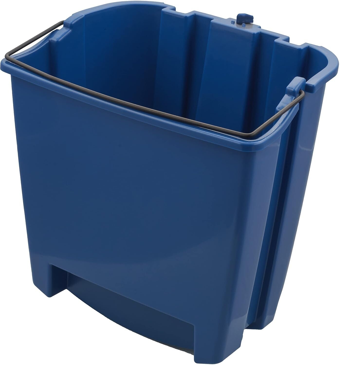 Commercial Mop Bucket with Non-Marking Casters and Side Press Wringer - 35 Quart