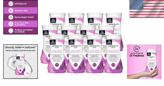 Island Splash Feminine Body Wash - Refreshing Daily Cleansing for Sensitive Skin