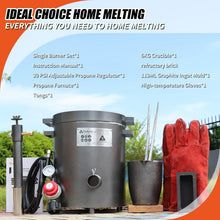 Load image into Gallery viewer, 2023 Upgraded 6 KG Propane Melting Furnace with Graphite Crucible &amp; 250,000 BTU