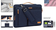 Load image into Gallery viewer, 360 Protective Laptop Shoulder Bag, 15-15.6 inch - Stylish Navy Blue Option