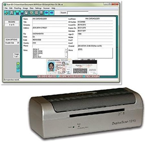 DX1210 Duplex USB Card Scanner for Medical & ID Cards – Compact & Dual-Sided