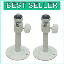 Load image into Gallery viewer, Adjustable 2-6 Inch Security Camera Brackets - 360° Pan &amp; Tilt Mounts - 2 Pack