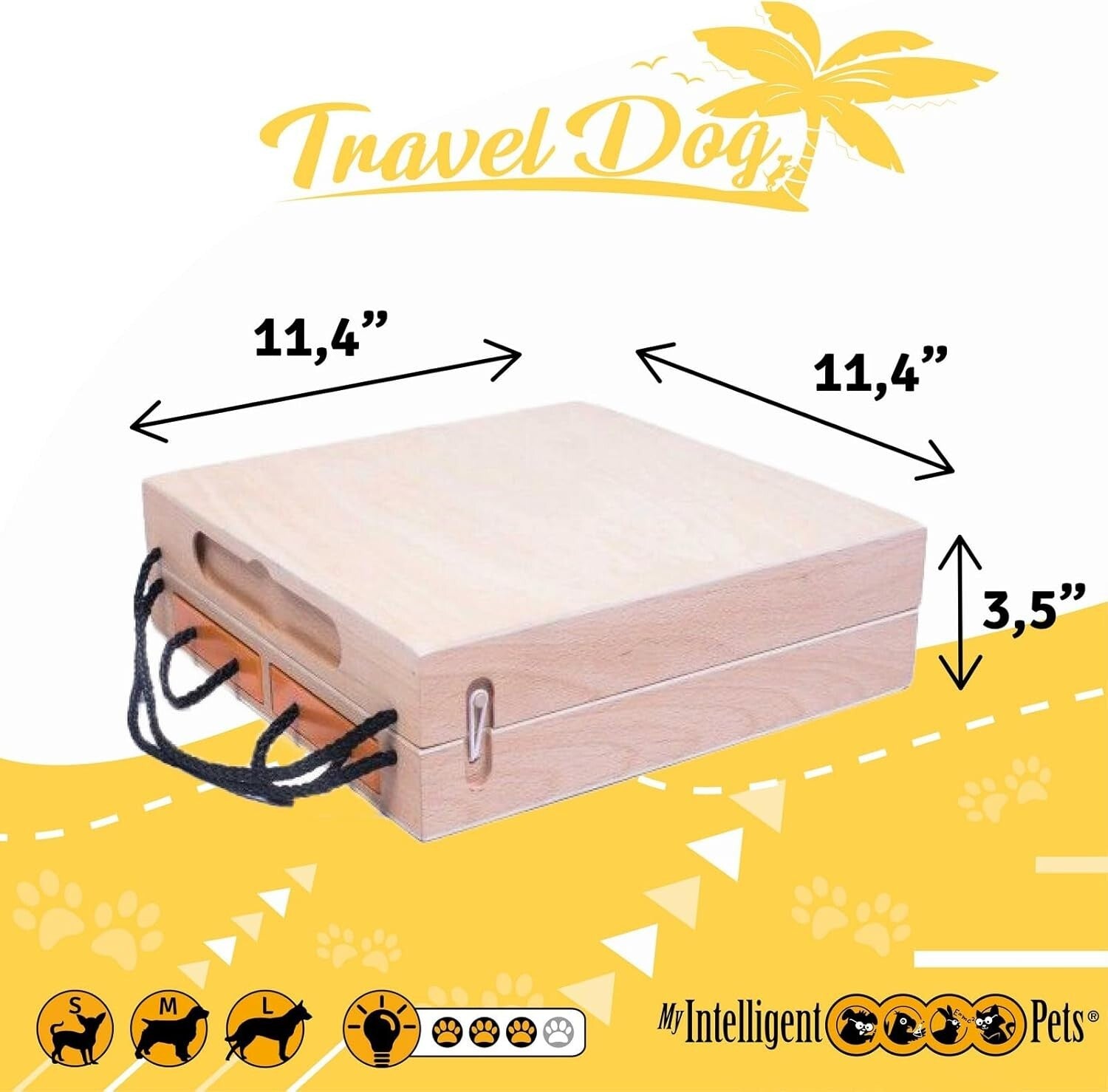 Durable Portable Dog Puzzle Toy & Slow Feeder - Enhance Play & Health Anywhere