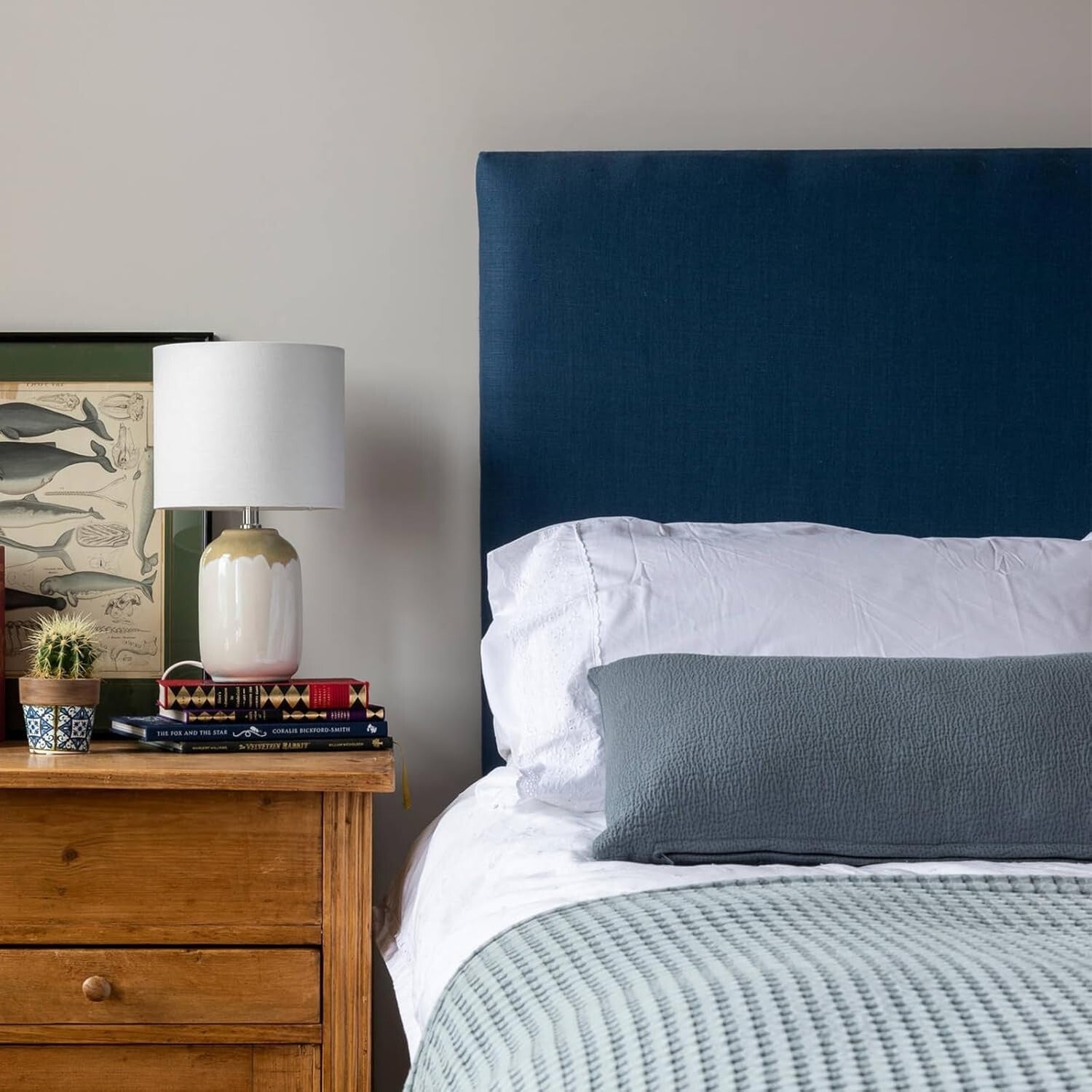 Elegant White Linen Drum Lampshade 13x13x10 for Table & Floor Lamps