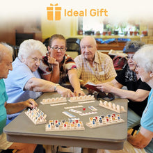Load image into Gallery viewer, Family Rummy Cube Game 8 Player Edition with Vibrant Tiles and Wooden Holders