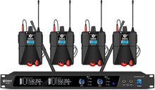 Load image into Gallery viewer, Professional Mono UHF In-Ear Monitor System – 4 Bodypack Receivers Included