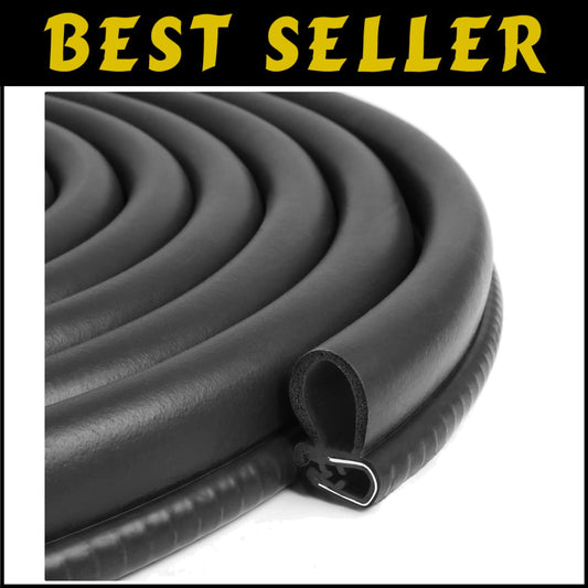 Versatile Noiseless Door Seal - 50FT Automotive Weather Stripping for Cars & RVs