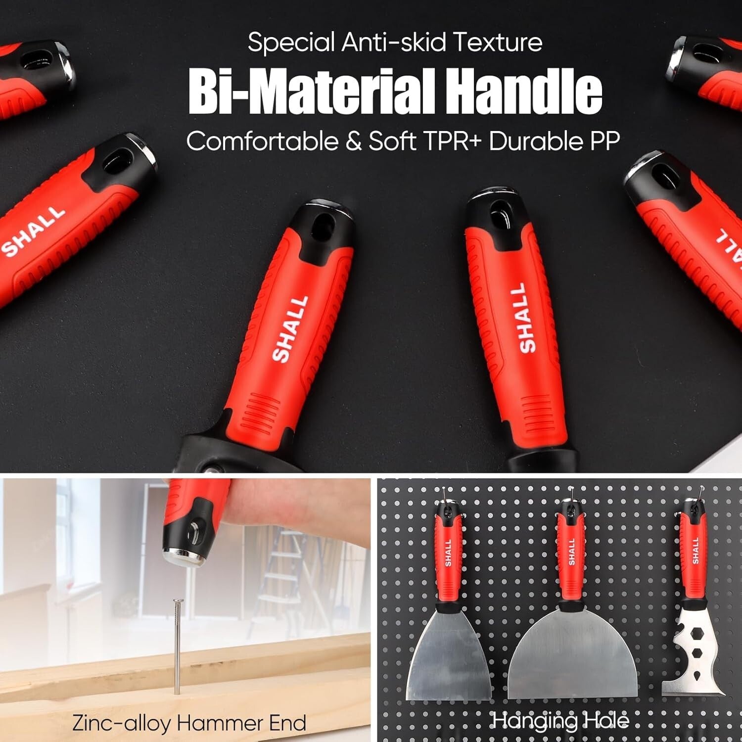 Complete 7-Pc Stainless Steel Drywall Tool Set for Joint Taping and Finishing