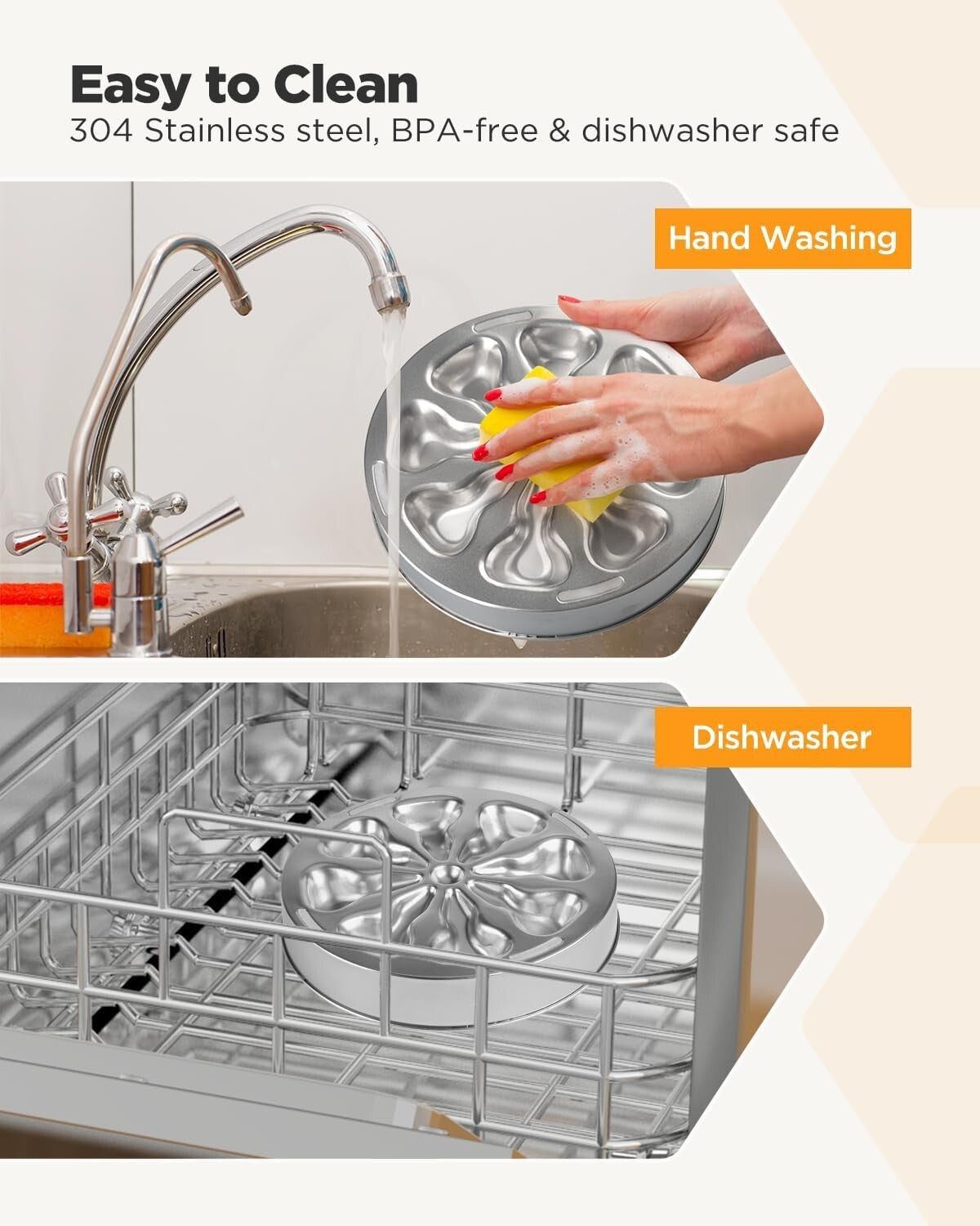 Stainless Steel Slow Feeder Bowls for Dogs - 5 Cups Capacity - Easy to Clean