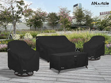 Load image into Gallery viewer, Secure-Fit Waterproof Swivel Patio Chair Covers, 2-Pack with Air Vents &amp; Straps
