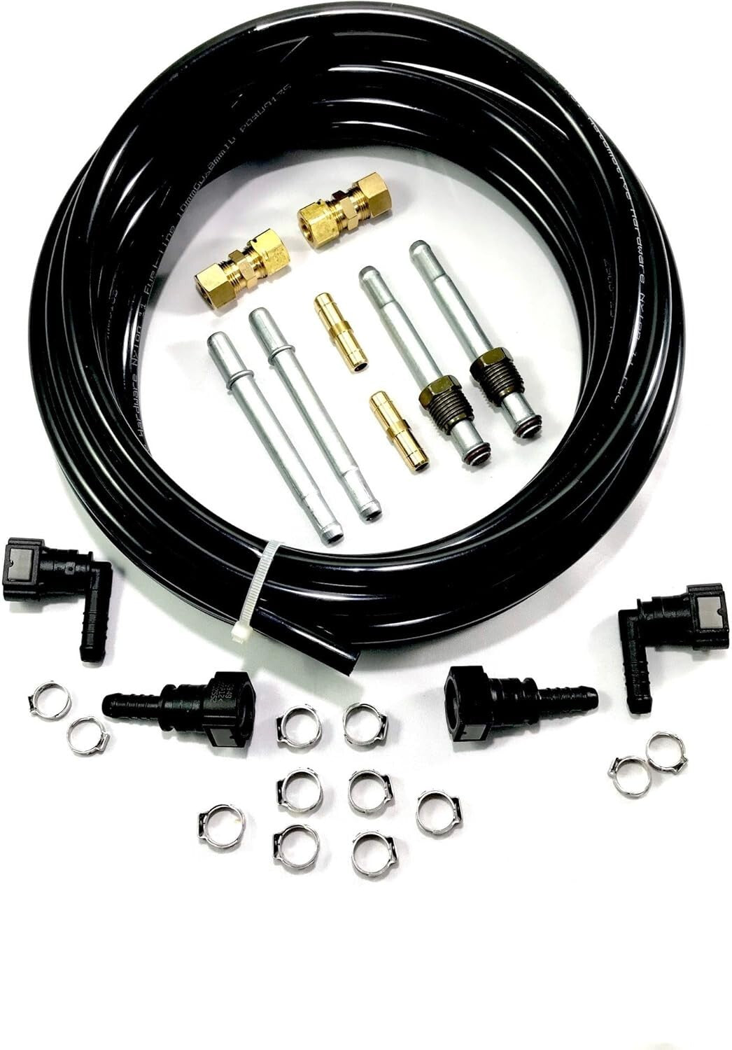 Complete Fuel Line Replacement Kit: 25' Nylon Tubing & Essential Fittings
