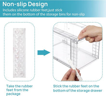 Load image into Gallery viewer, Multi-Purpose Acrylic Storage Drawers - 4-Pack Clear Bins for Tidying Spaces