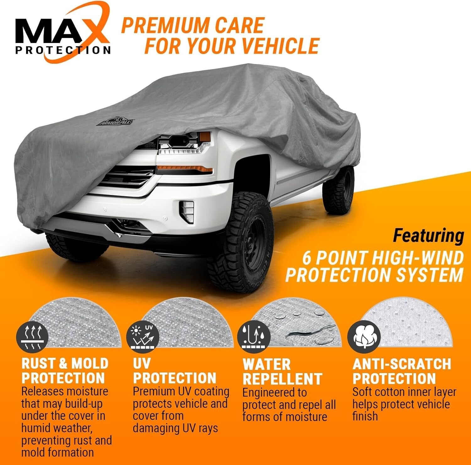 Armor All Heavy Duty Truck Cover – Ultimate Protection from Sun, Rain, and Snow