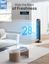 Load image into Gallery viewer, Powerful 42-Inch Tower Fan with Smart Sensors &amp; 9 Speeds for Ultimate Comfort