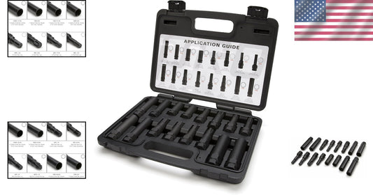 Comprehensive 16-Piece Lug Nut Key Set - Heat-Treated Steel with Handy Case