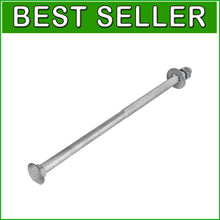 Load image into Gallery viewer, 1/2" x 16" Heavy-Duty Carriage Bolt Kit - Galvanized with 25 Washers &amp; Nuts