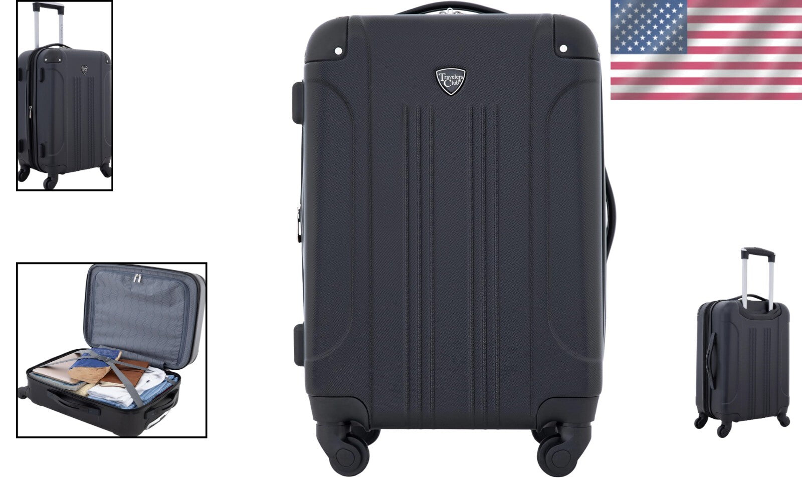 Chicago Hardside 20" Carry-On Luggage - Durable Spinner for Modern Adventurers