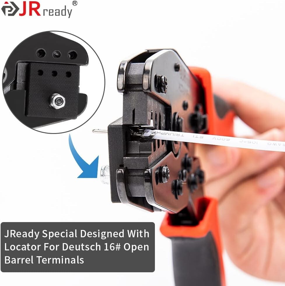 DT Deutsch Connector Kit: 2-12 Pin Connectors & Crimp Tool, Waterproof & Durable