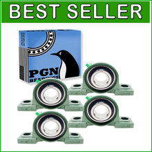 Load image into Gallery viewer, Self-Aligning Chrome Steel Pillow Block Bearings - 1 1/2 Inch Bore Pack of 4
