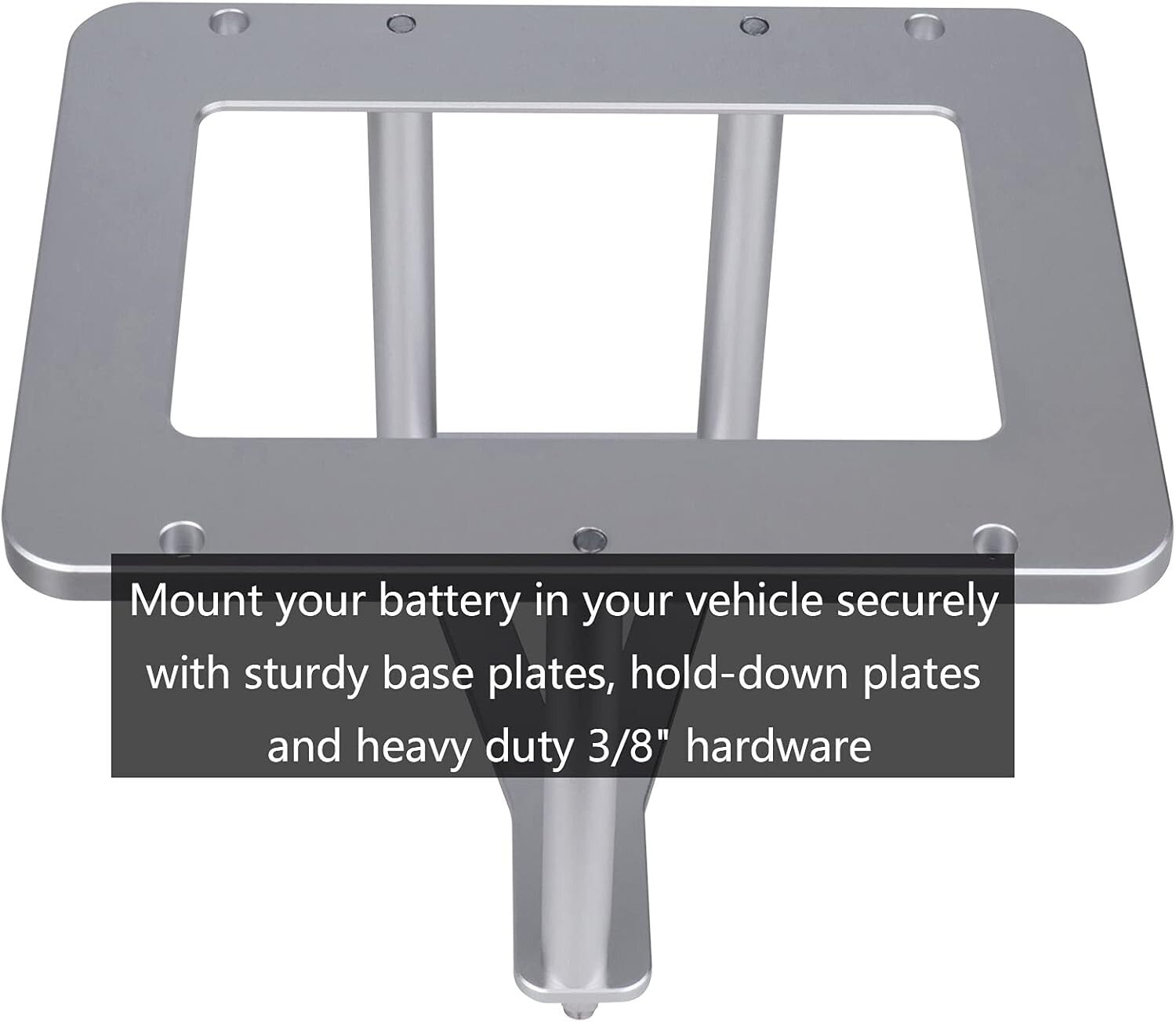 Durable Billet Aluminum Battery Tray and Relocation Kit for Optima Batteries