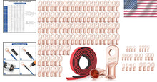 Load image into Gallery viewer, Reliable 100 Pack of 2 AWG Ring Terminals with Corrosion-Resistant Heat Shrink