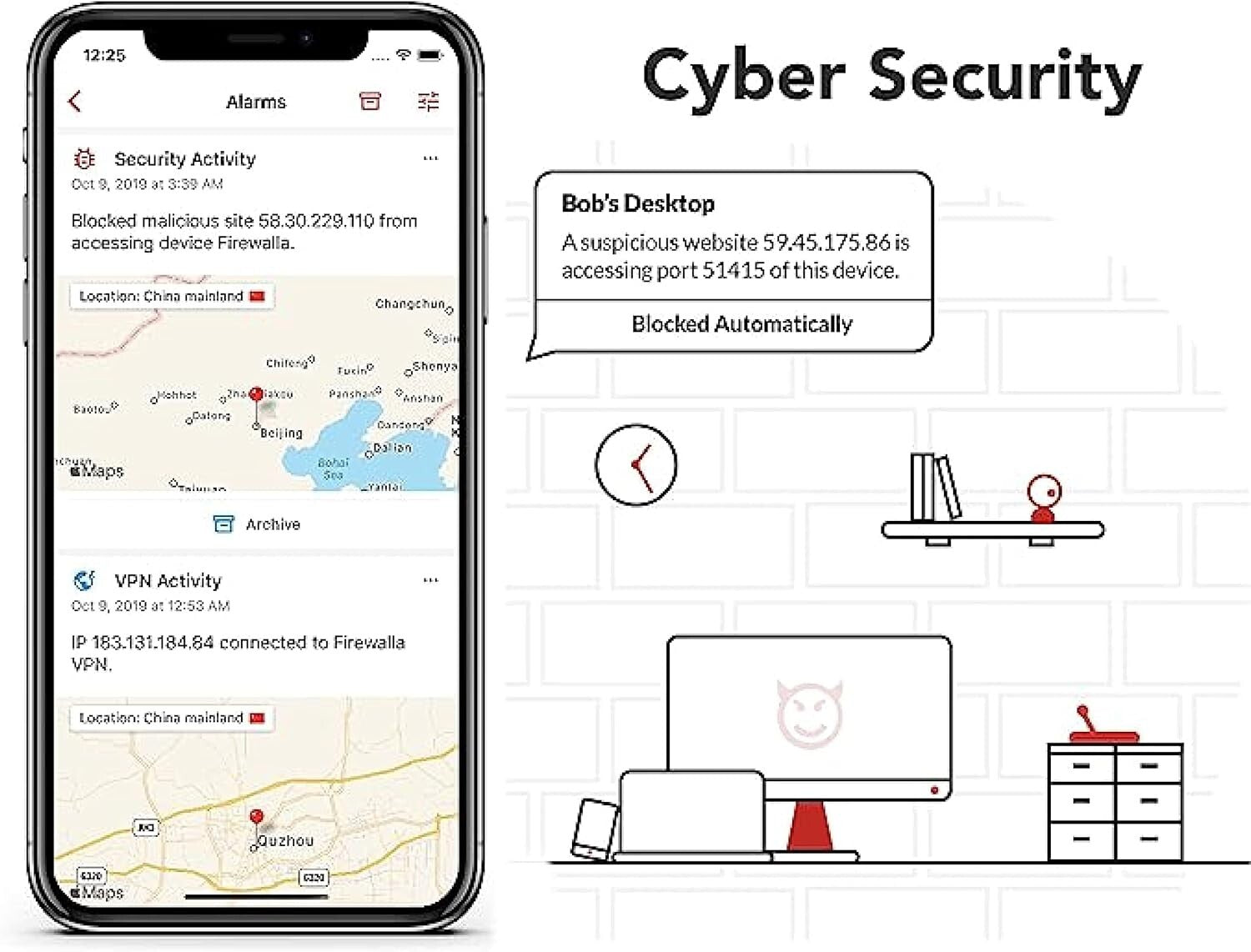 Smart Cyber Security Firewall with VPN & Parental Control - Easy Setup Purple SE