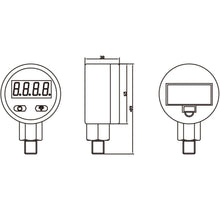 Load image into Gallery viewer, Battery-Powered Industrial Pressure Gauge, 2-1/2" Dial, Stainless Steel 1/4" NPT