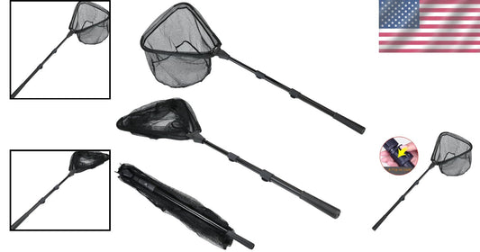 Extendable 82" Fishing Landing Net for Easy Action - Perfect for Kids & Adults