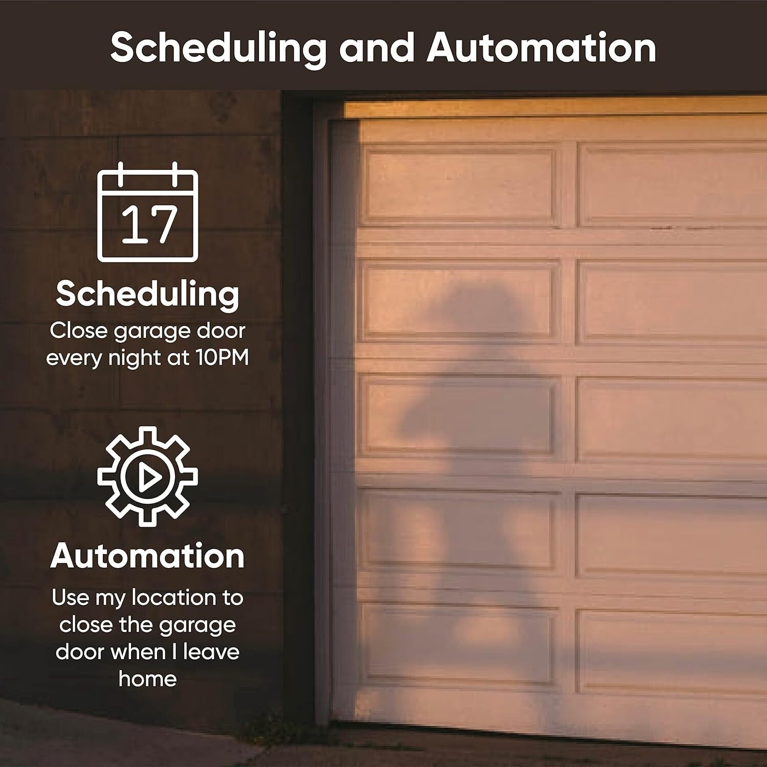 Smart Garage Door Opener with HD Video & Remote Control - 1080p Day/Night Vision